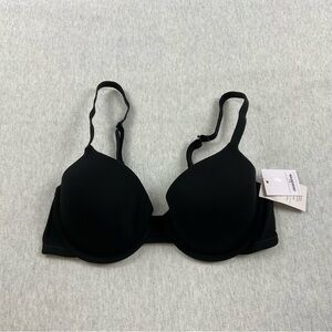 Auden The Everyday T-Shirt Bra Women’s 34C Racer Back Lined Underwire Black
